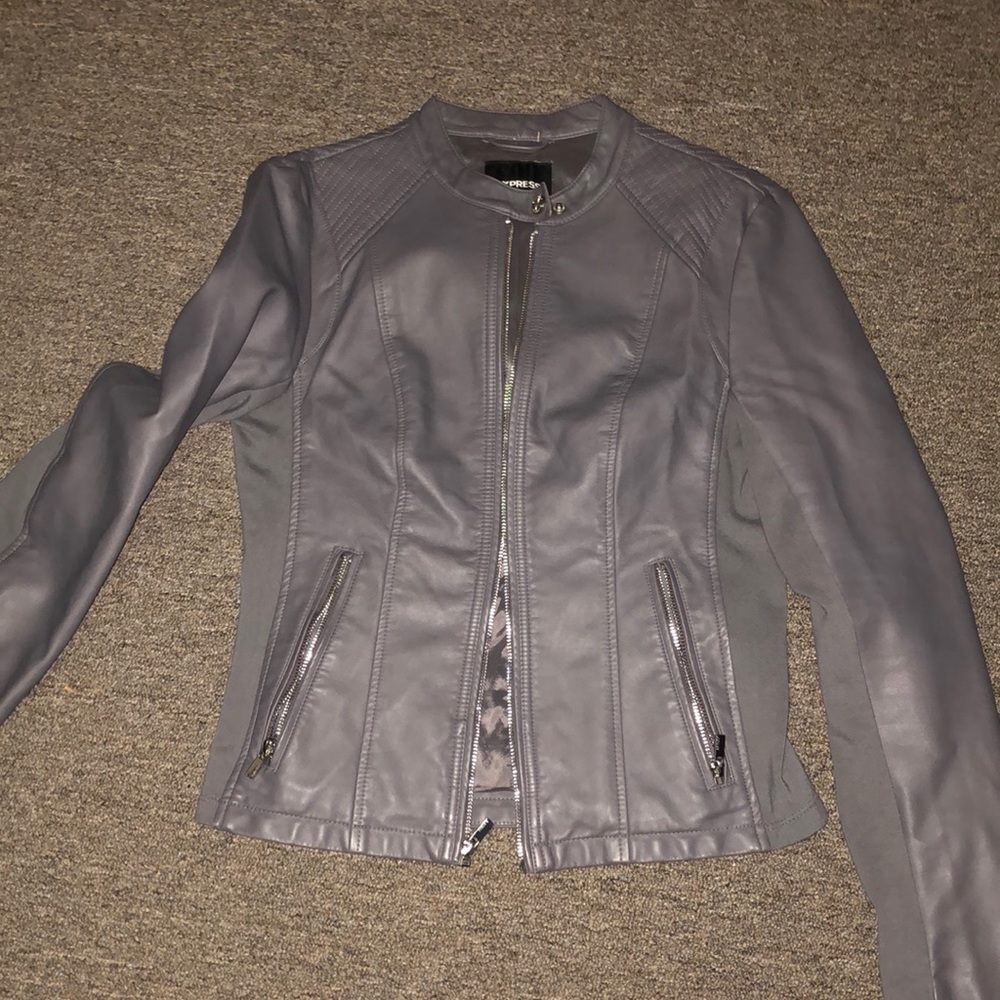 Express minus the leather jacket in grey